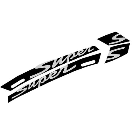 Super Sports -yhteensopiva Vespa Gts 300 Gts300 -moottoripyörätarran "super" -tarrasetti Tarralaatikko, neljä väriä saatavilla