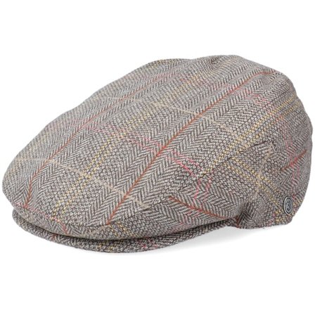 Jaxon & James - Béžová flatcap Kšiltovka - Tweed Khaki Flat Cap @ Hatstore