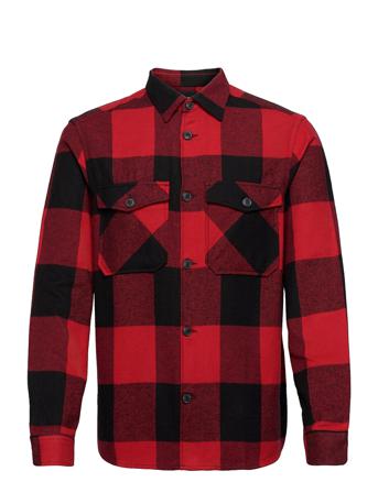 Onsmilo Life Ls Check Overshirt Overshirts Rød ONLY & SONS