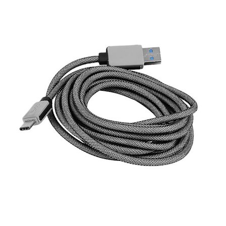 Ekstra lang flettet USB 3.1 til USB Type-C Data Sync Lading