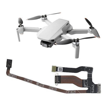 Udskiftning 3 i 1 fleksibelt kardankamera fladt bånd Flexkabel Reservedele Kompatibel - til Mavic Mini 2 Drone tilbehør