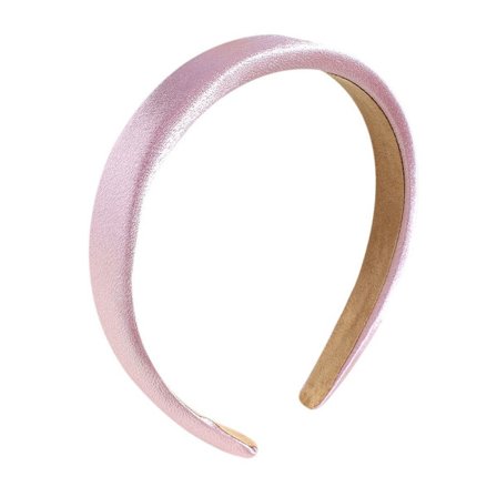 Enfärgat Satin Hårband Vanligt Hårband ROSA Rosa