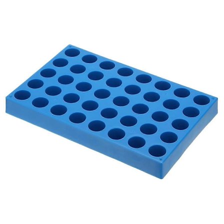 Vial Rack for Autosampler Vials, Vial Tray Holder 40-Well Stackable Test Tube Rack Vial Holder 10ml Blå