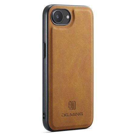 DG.MING Mobilskal till iPhone 16e Hybrid Läder - Brun