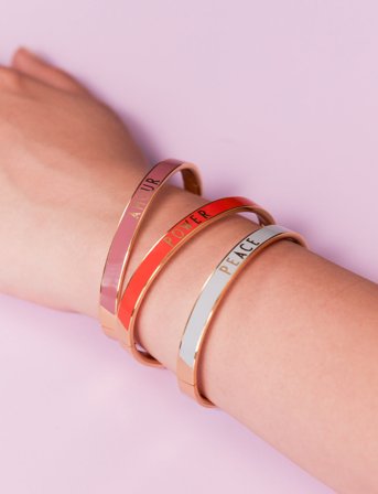 Design Letters Word Candy Bangle - Multi/patterned - ONE SIZE