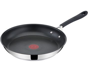 Tefal Quick Easy SS Frypan 28 cm - Ø 28 cm stekpanna i rostfritt stål & Nonstick-beläggning