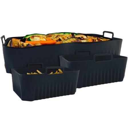 Hâws Silikonformer til airfryer, 3 stk.' - 'Svart