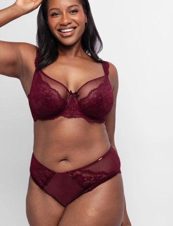 Dorina Lyra-Satin Hipster Classic - Red - S