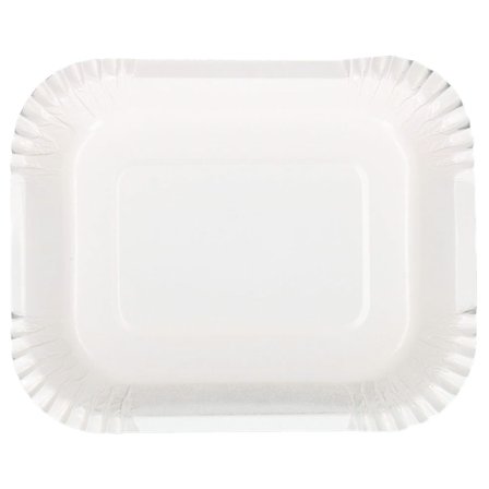 Neliönmuotoiset Syvät Pahvilautaset 125-pakkaus