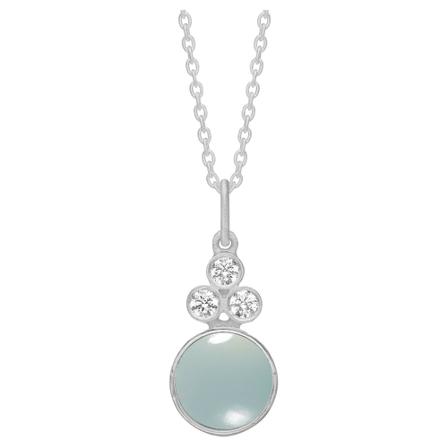 Frk. Lisberg Clara necklace aqua silver Blå, Dame Halskæder