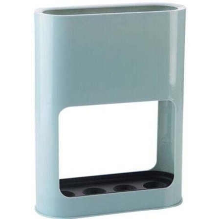 Blått ovalt paraplyställ för 4 personer, förvaringsbart med vacker finish