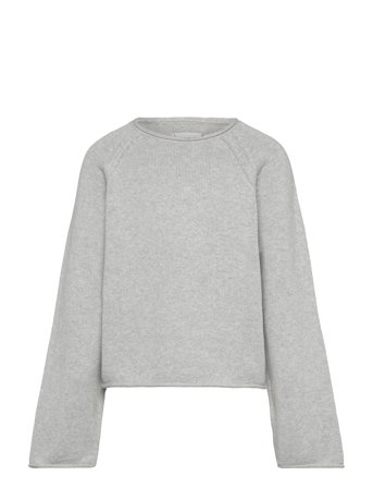 Mango 100% Cotton Knitted Sweater - Grey - 116