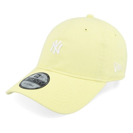 New Era - MLB - Yellow - unconstructed - Cap - New York Yankees Mini Logo 9TWENTY Yellow Dad Cap - Hatstore