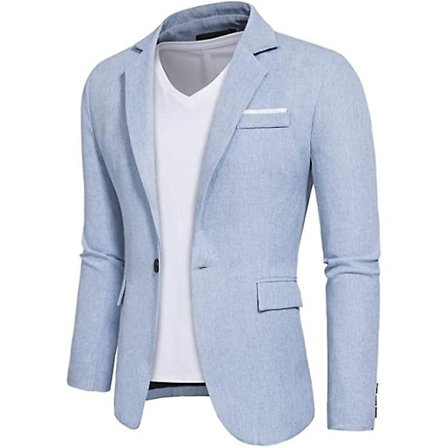 Uformelle blazere for menn, slim fit dressjakker, stilige blazere med hakkrevers