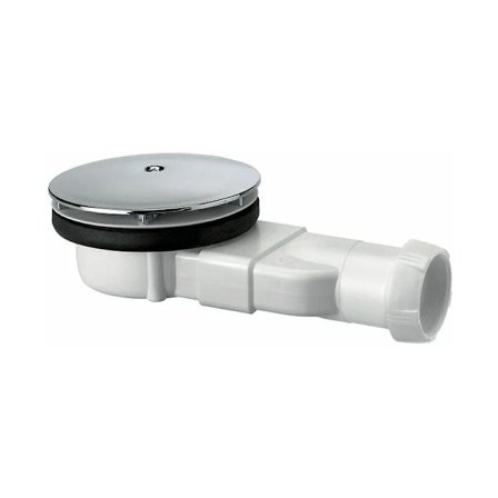 Ekstra-flad abs dome bruseafløb 30720138, hvid