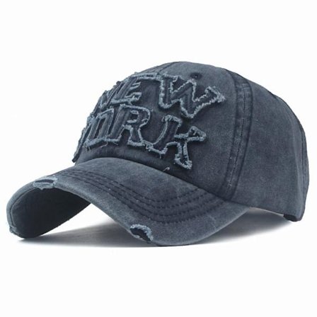 Broderi Baseball Kepsar Distressed Hole Faded Hats MARINE