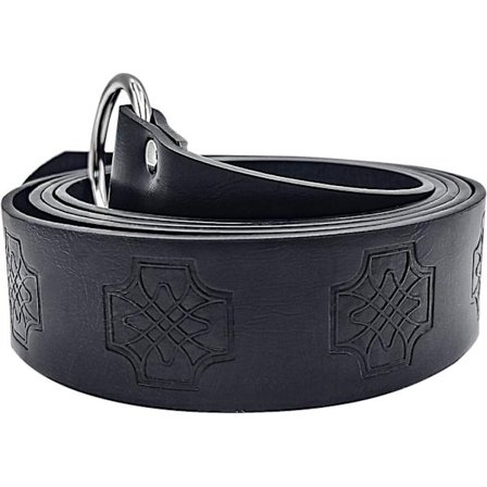 Middelalderlig præget PU læderbælte, retro renæssance ridderbælte