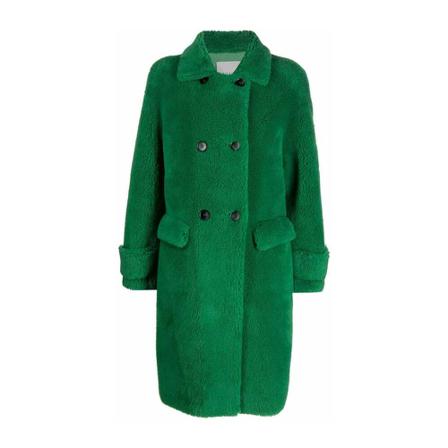 Ermanno Scervino, Double-Breasted Coats Groen, Dames, Maat:XS