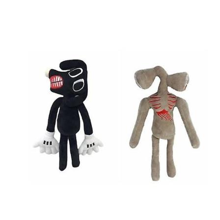 2kpl/ set Anime Sirenhead Pehmolelu Sireenipää täytetty nukke Juguetes Legends Horror Black Cat Peluches Lelut lapsille Lahjat