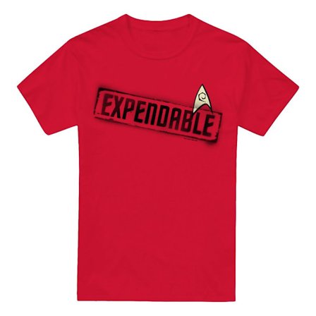 Star Trek Herr Expendable T-Shirt 4XL Röd
