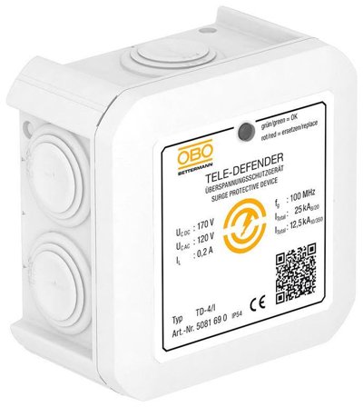 Obo Bettermann 5081690 Teleskydd halogenfri, IP54, Anslutningsdon & kablar