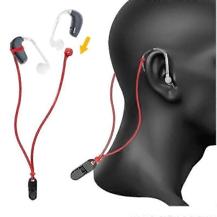 Højkvalitets Silikone Høreapparat Anti-tabt Snor Sammenfiltringsfri Bte Høreapparater Holder Stropper Børn-WELLNGS