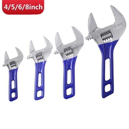 Skiftnyckel 4/5/6/8 tum 0-44 mm Metrisk Krom Vanadin Stål Mini Stort öppningsbart kort handtag gör-det-själv reparationsverktyg 5inch Opening 30mm