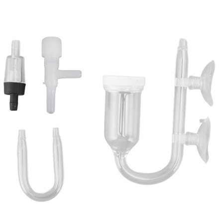 Högupplöst Tyst Syre Glas Akvarium Bubbel Diffuser för Sötvatten Saltvatten Fisk Tank