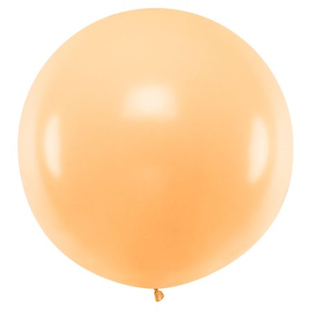 Kæmpestor Latexballon Pastel Orange