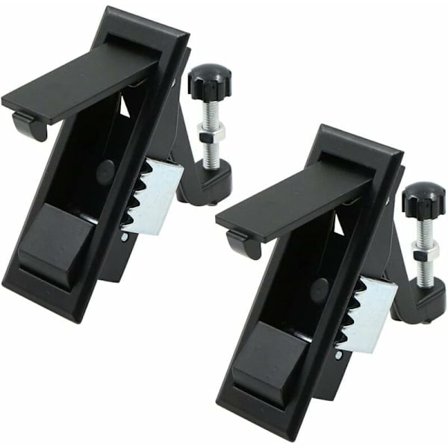 Skåpdörrlås Tryckknapp - Platt Skåpmöbelhandtag Skåplåsbara Lådor Låda Camping Husvagn Husbil Yacht Båt Svart 2 Delar