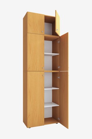 VCM - Vcm Kontorskap Lona Xxl hengslede dører - Med vedlegg - Beige - Skap - Fra Homeroom