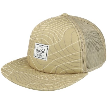 Herschel - Beige Trucker Cap - Whaler Mesh Cap Twill Topography/Twill Trucker @ Hatstore