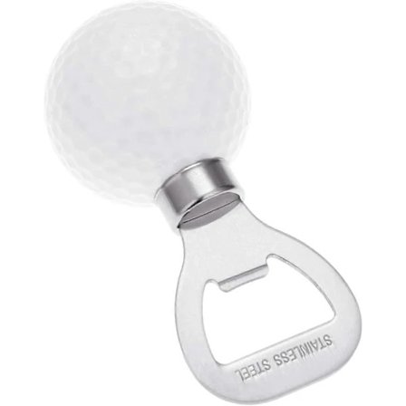 Ølflaskeåpner Nyhet Golf Form Kreative Kjøkkenredskaper Drikkeåpning Golfballformet Rustfritt Stål-Hvit White