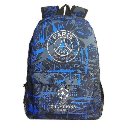 Graffiti Paris Uefa Champions League Axelväska Fan Ryggsäck Student Skolväska Förvaringsväska (FMY)