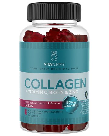 VitaYummy Collagen Cherry 60 stk., Helse & Madvarer, Kollagen, Kollagengummies