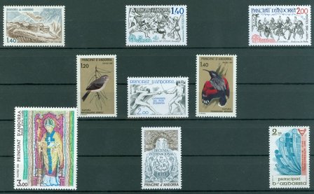 Fransk Andorra - Årgang 1981 - Postfrisk - YT 291-99