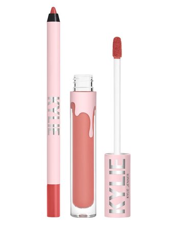 Kylie Cosmetics Matte Liquid Lipstick & Lip Liner 704 Sweater Weather, Makeup, Læber, Lipliner
