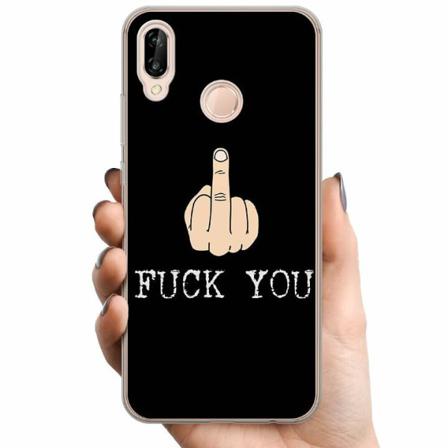 Huawei P20 Lite Tpu Mobilskal Fuck You
