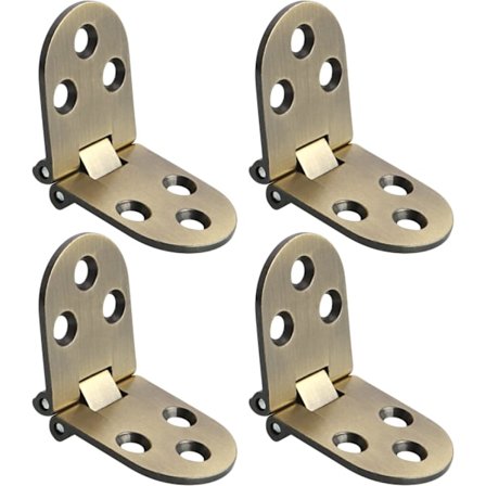 Folding Table Hinges Folding Connector 180 Degree Folding Stainless Steel Furniture Fitting, 4 Pcs