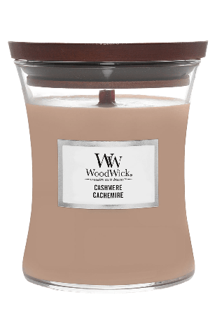 WoodWick Hourglass Medium Cashmere Ljus & ljusstakar Rosa 275 g