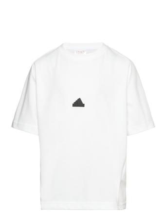 J Zne Tee Sport T-shirts Short-sleeved White Adidas Performance