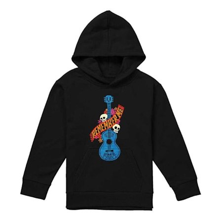 Coco Barn/Barn Kom Ihåg Mig Gitarr Med Döskallar Hoodie 7-8 År