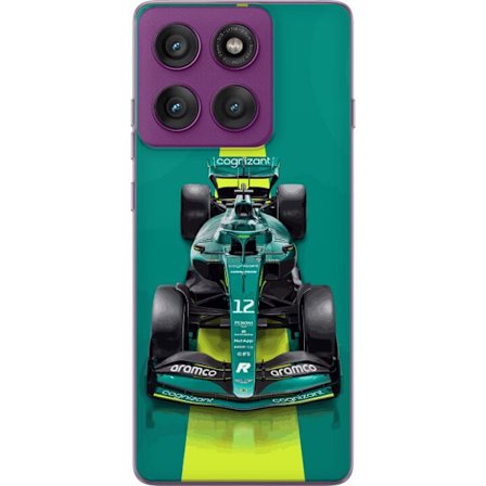 Yhteensopiva Puhelinkuori Motorola Motorola Edge 60 Pro Aston Martinin Formula 1 -auto vihreässä kilpailumuotoilussa, jossa on moderni studiosentunt