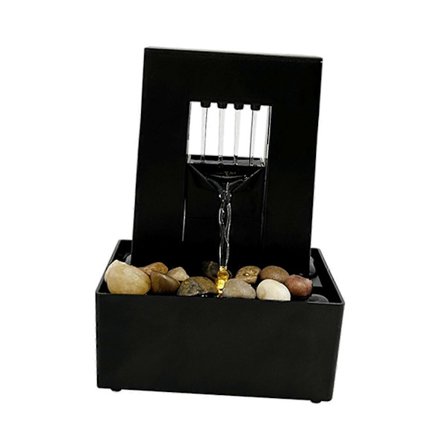 Tabletop Fountain Artwork Home Decor for Patio Living Room Office