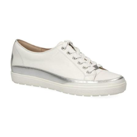 Caprice, White Casual Flats Wit, Dames, Maat:37 EU