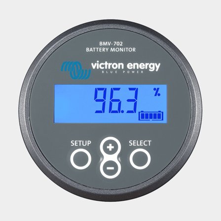 Battery monitor / battery sensor Victron BMV-702, 6.5 - 95 V, grey, with shunt 500 A