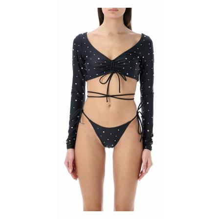Alessandra Rich Swimwear Sort, Dame Bikini