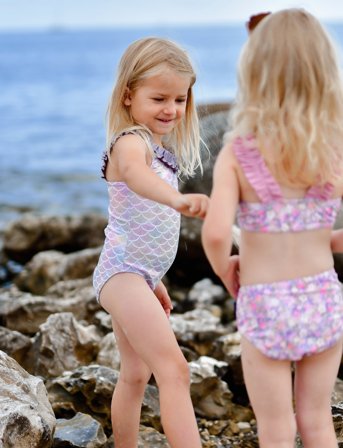 mikk-line Swimsuit Uv Aop - Purple - 74/80CM