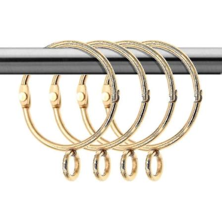20 kpl Ruostumattomat Metalliset Verhokierteet, Verhokiinnikkeet Avatuilla Lenkeillä Koti- ja Keittiökäyttöön (kulta, 3,5 cm)