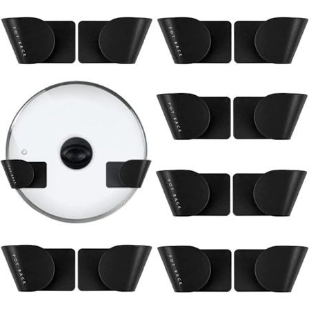 6 par justerbara lockhållare för skåpdörrar, justerbar lockhållare för kastruller